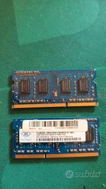 Ram sodimm 4gb (2gb x2) ddr3 1333mhz 10600S Nanya