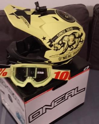 Casco MTB O'NEAL (Taglia S) + Maschera