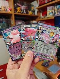 3 Carte Holo Pokemon EX versione Lega