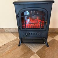 HOMCOM Camino  Elettrico da terra Effetto Fiamma