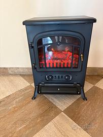 HOMCOM Camino  Elettrico da terra Effetto Fiamma