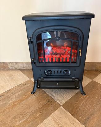 HOMCOM Camino  Elettrico da terra Effetto Fiamma