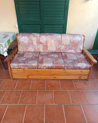 Divano letto in legno - R E G A L O