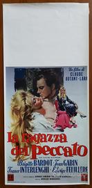 Locandina 33x70 - LA RAGAZZA DEL PECCATO - 1958 