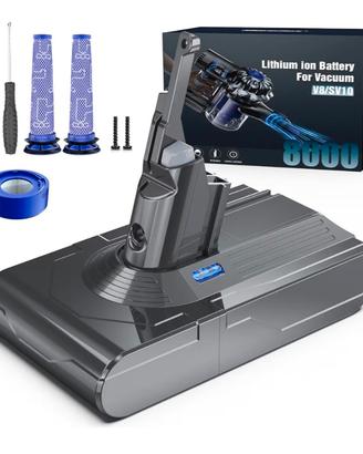 Batteria Morpilot Dyson V8/SV10 nuova + 3 filtri
