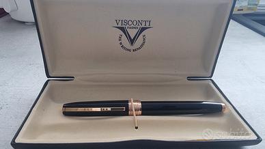 penna roller visconti  nero/ oro rosa  cnscatola 