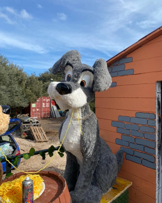 Statue allegoriche carro di carnevale