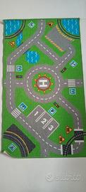 Tappeto da gioco con pista macchinine 