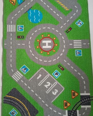 Tappeto da gioco con pista macchinine 
