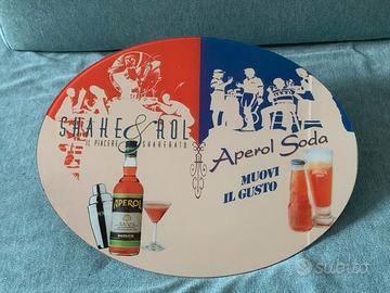 Specchio Aperol Vintage Ovale da Bar + Scatola