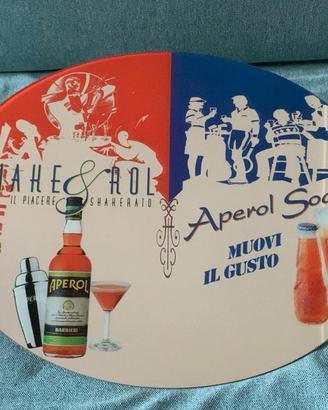 Specchio Aperol Vintage Ovale da Bar + Scatola