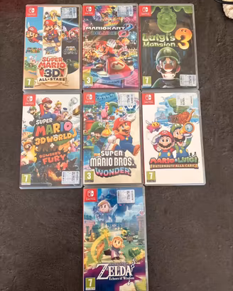 Molti giochi vari nintendo switch