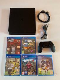 PlayStation 4 Slim con 5 Giochi