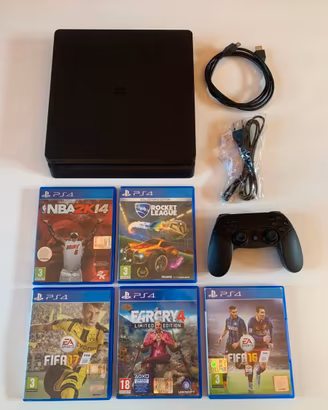 PlayStation 4 Slim con 5 Giochi