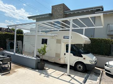 Pergolato per camper, roulotte o barca