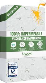 Coprimaterasso Viscosa Impermeabile 160 x 200 x 30