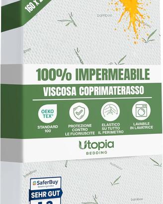 Coprimaterasso Viscosa Impermeabile 160 x 200 x 30