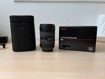 Obiettivo Sigma 8-16Mm AF perfetto (Canon, Nikon)