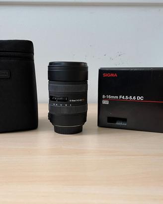 Obiettivo Sigma 8-16Mm AF perfetto (Canon, Nikon)
