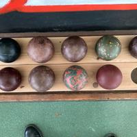 Bocce resina vintage