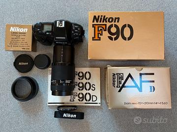 Nikon F90 e teleobbiettivo 70-210 AF-D f4-f5.6