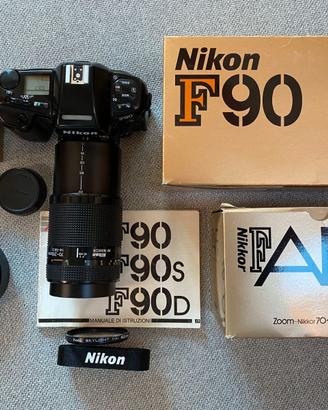 Nikon F90 e teleobbiettivo 70-210 AF-D f4-f5.6