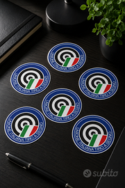 Stickers tipo UITS Unione Italiana tiro a segno.