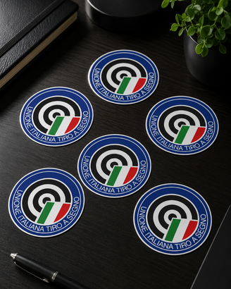 Stickers tipo UITS Unione Italiana tiro a segno.
