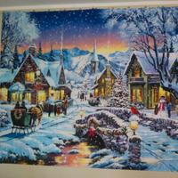 GIGANTOGRAFIA NATALIZIA STAMPATA SU TESSUTO 