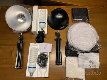 KIT DI ILLUMINAZIONE SOFT BOX PER FOTOGRAFIA