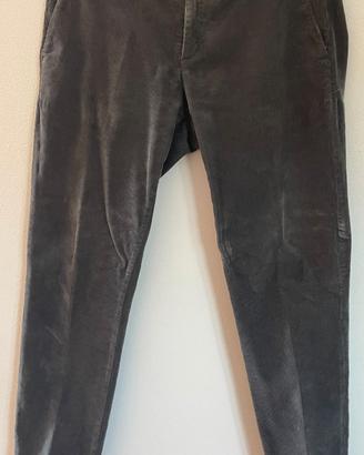 Pantalone  uomo velluto a coste sottili Grigi