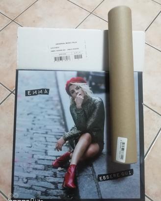 EMMA essere qui vinile nero + poster autografato