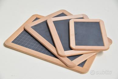 Set di n. 4 lavagnette in ardesia