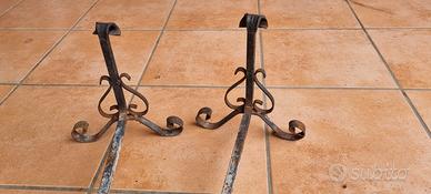 Alari in ferro battuto 