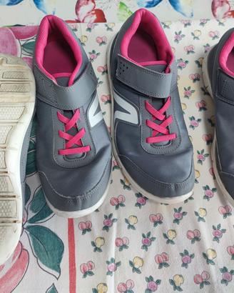 Due paia di Scarpe da ginnastica decathlon n°39