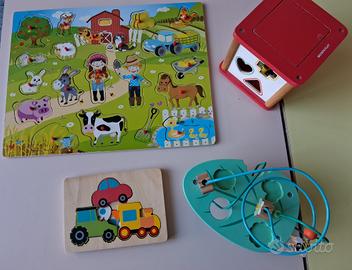 Lotto giochi in legno