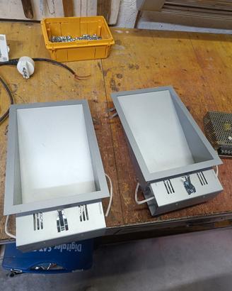 2 x luci incasso cartongesso a parete 
