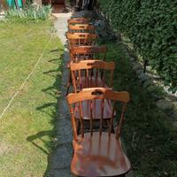 6 sedie legno 
