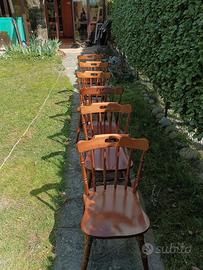 6 sedie legno 
