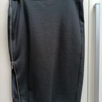 Longuette gonna con cerniera 