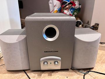 Sistema casse 2.1 mediacom con subwoofer