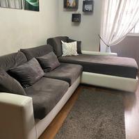 Divano letto angolare con letto a cassettone