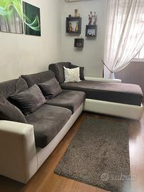 Divano letto angolare con letto a cassettone