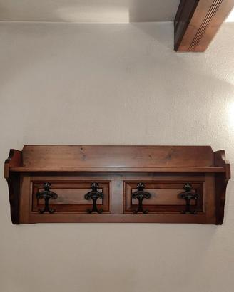 🪵 Appendiabiti da parete in legno massiccio