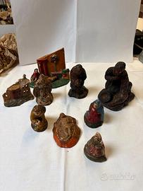 Personaggi Presepe antico in terracotta