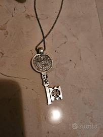 Collana chiave a ciondolo Argento 
