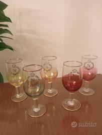 5 bicchieri da vino/aperitivo vintage Napoleon 