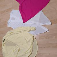 ⭐ Lotto 3 bluse velate leggere varie S/M ⭐