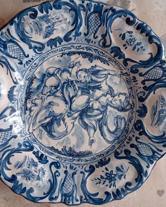 piatto in ceramica di Albisola di G.Mazzotti