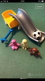 Playmobil scivolo, carretto e giochi di Natale